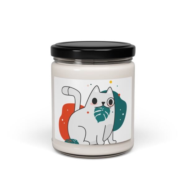 Cute Cat Scented Soy Candle, Gift for Cat Lovers, Home Decor, Relaxing Aromatherapy, Cat-Themed Gift, Cozy Night In